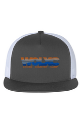 WOLXC Cross Country Camp White Mesh Five-Panel Trucker Cap