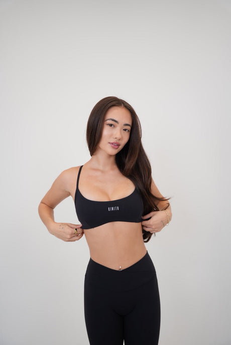 My Time Is Divine Black Cross-Back Butter Soft Bra