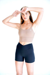 I Am Confident Brown Cropped Tank