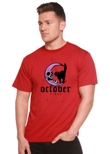 October Vibes Men's Bamboo Viscose/Organic Cotton Short Sleeve Graphic T-Shirt