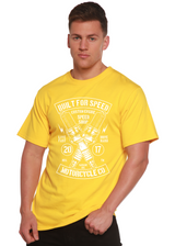 Built For Speed Men's Bamboo Viscose/Organic Cotton Short Sleeve Graphic T-Shirt