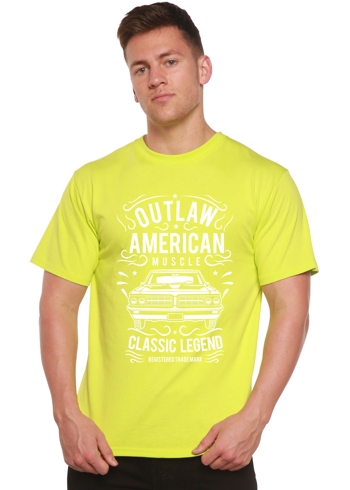 Outlaw American Muscle Spun Bamboo® Men's Bamboo Viscose/Organic Cotton Short Sleeve Graphic T-Shirt