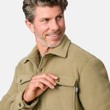 Men's Sueded Tundra Fleece Shirt Jacket