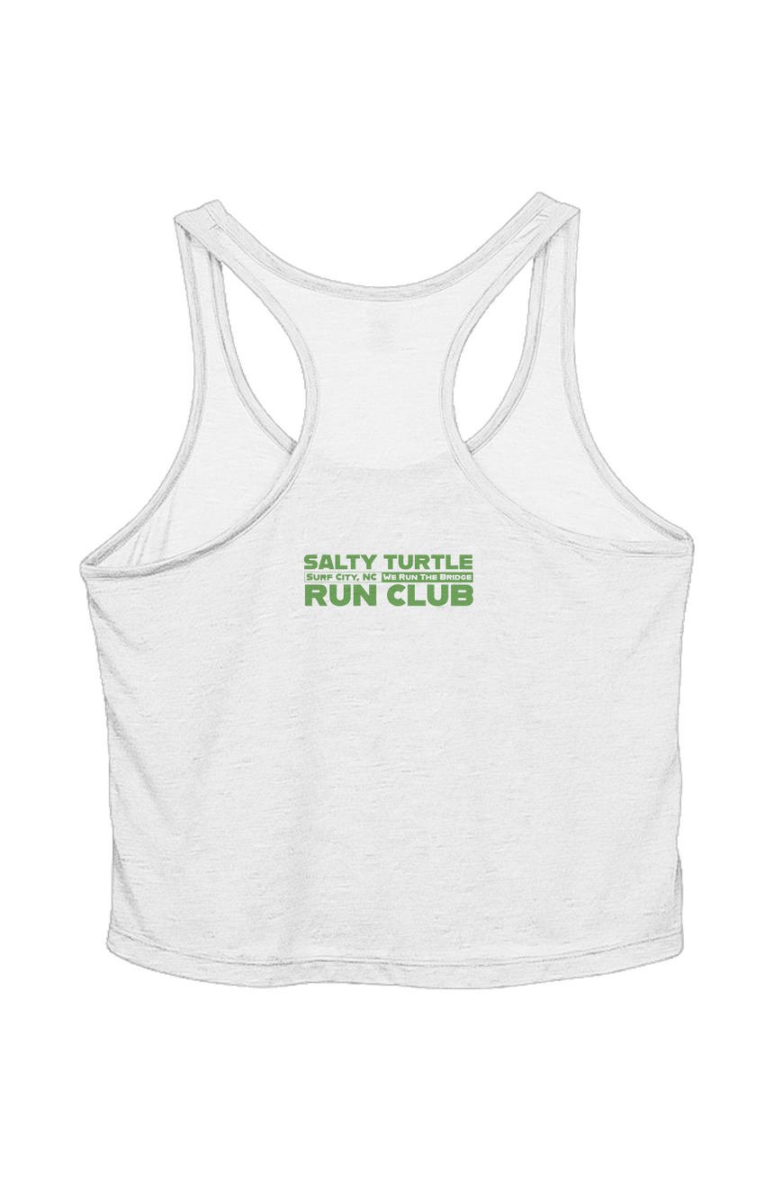 Ladies' Sheer Cropped Racer Tank