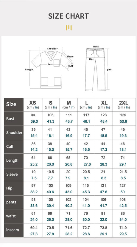 MJ V-Neck Scrub Top (Unisex)