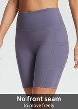 baleaf Women's 8"/ 5"/ 3" Biker Shorts High Waist Yoga Workout Gym Running Volleyball Spandex Shorts with Pockets