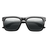 Gravitas:  Polished Black - Brushed Aluminum / Grey AR Lens