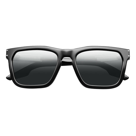 Gravitas:  Polished Black - Brushed Aluminum / Grey AR Lens