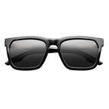 Gravitas:  Polished Black - Brushed Aluminum / Grey AR Lens