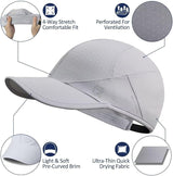 GADIEMKENSD Stretch Running Hat with Soft Brim, Quick Dry, Unstructured, Unisex-Adult