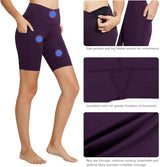baleaf Women's 8"/ 5"/ 3" Biker Shorts High Waist Yoga Workout Gym Running Volleyball Spandex Shorts with Pockets