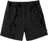 Deyeek Unisex Tear Away Shorts Snap On Athletic Cotton Shorts Post Knee Surgery Recovery Hip Replacement Pants with Pockets