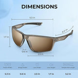KastKing Osage Polarized Sport Sunglasses for Men and Women, Ideal for Driving Fishing Cycling Running, UV Protection