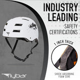 Flybar Bike Helmet- Multi Sport Dual Certified Adjustable Dial, Lightweight Skateboard Helmet, Roller Skating, Pogo, Electric Scooter, Snowboard, Boys and Girls Kids- Adults Helmets