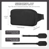 MoKo Fanny Packs for Women Men, Fashion Running Waist Packs, Crossbody Mini Bag Fanny Pack Belt Bag with Adjustable Strap for Running Outdoors Workout Travel Hiking Cycling