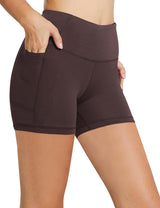 baleaf Women's 8"/ 5"/ 3" Biker Shorts High Waist Yoga Workout Gym Running Volleyball Spandex Shorts with Pockets