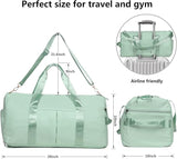 MABROUC Duffle Bag For Women, Sports Duffel Bag for Gym with Wet Pocket & Shoe Compartment, Overnight Weekender Travel Bag