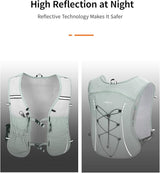 ECOHUB Running Hydration Vest Backpack,Lightweight Breathable Pack with 2L Water Bladder Bag Daypack for Hiking Trail Running Cycling Race Marathon for Women Men