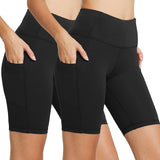 baleaf Women's 8"/ 5"/ 3" Biker Shorts High Waist Yoga Workout Gym Running Volleyball Spandex Shorts with Pockets