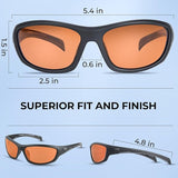KastKing Hiwassee Polarized Sport Sunglasses for Men and Women, Wrap Sunglasses for Fishing Cycling and Running,UV Protection