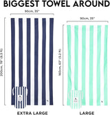 Dock & Bay Customized Beach Towel - Quick Dry, Sand Free - Compact, Lightweight - 100% Recycled - Includes Bag - Cabana Light - Malibu Pink- Large