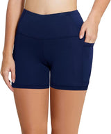 baleaf Women's 8"/ 5"/ 3" Biker Shorts High Waist Yoga Workout Gym Running Volleyball Spandex Shorts with Pockets
