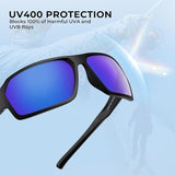 KastKing Chippewa Polarized Fishing Sunglasses, UV400 Protection Full Wrap Frame Sports Cycling Sunglasses, 1.0mm TAC Lenses