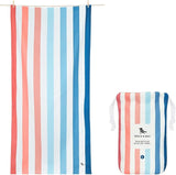Dock & Bay Beach Towel - Quick Dry, Sand Free - Compact, Lightweight - 100% Recycled - Includes Bag - Rainbow Shores - Set of 4 - Extra Large (200x90cm, 78x35)