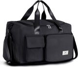 FIORETTO Women's Gym Duffle Bag with Shoes Compartment, 37L Capacity, Ideal for Travel, Gym, Sports, Duffel, Weekender