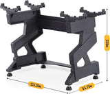 SNODE AD80 Drop Proof 80 lbs Adjustable Dumbbell Set -Adjustable Weights with Cast Iron Plates and Cradle, Knurled Handle, Fast Adjust, Compact Home Gym Equipment for Bench & Press