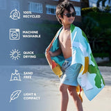 Dock & Bay Quick Drying Towel - for Sports & Gym - Compact, Lightweight - 100% Recycled - Includes Bag - Build-A-Beach, Medium (130x70cm, 51x27)