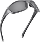 KastKing Hiwassee Polarized Sport Sunglasses for Men and Women, Wrap Sunglasses for Fishing Cycling and Running,UV Protection