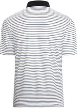 Esabel.C Jacquard Golf Shirts for Men Moisture Wicking Short Sleeve Performance Dry Fit Active Mens Polo Shirts