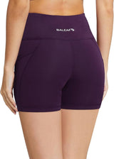 baleaf Women's 8"/ 5"/ 3" Biker Shorts High Waist Yoga Workout Gym Running Volleyball Spandex Shorts with Pockets