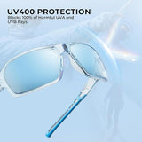 KastKing Chippewa Polarized Fishing Sunglasses, UV400 Protection Full Wrap Frame Sports Cycling Sunglasses, 1.0mm TAC Lenses