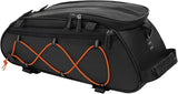 MOSISO Bike Rack Bag with 2 Removable Panniers, Waterproof Bike Trunk Cooler Storage Handbag Insulated Bicycle Rear Seat Pouch, Bicycle Storage Saddle Shoulder Bag Cycling Luggage Pouch, Black