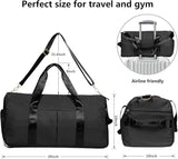MABROUC Duffle Bag For Women, Sports Duffel Bag for Gym with Wet Pocket & Shoe Compartment, Overnight Weekender Travel Bag