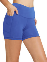 baleaf Women's 8"/ 5"/ 3" Biker Shorts High Waist Yoga Workout Gym Running Volleyball Spandex Shorts with Pockets