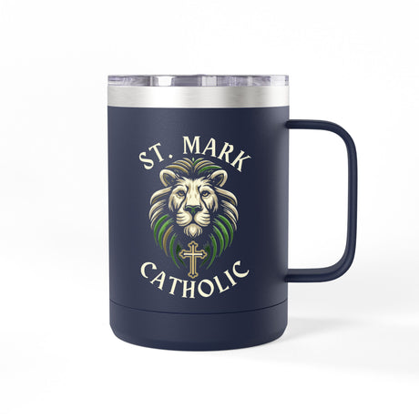 St. Mark Catholic Coffee Mug Tumbler, 15 oz