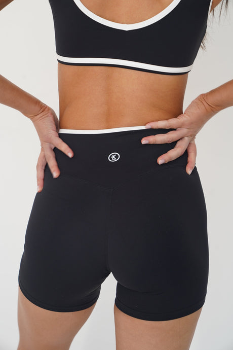 I Am Right Where I Need To Be Black Butter Shorts