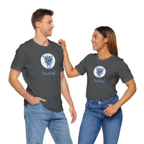 Hoggard Vikings Football Unisex Heathered Tee