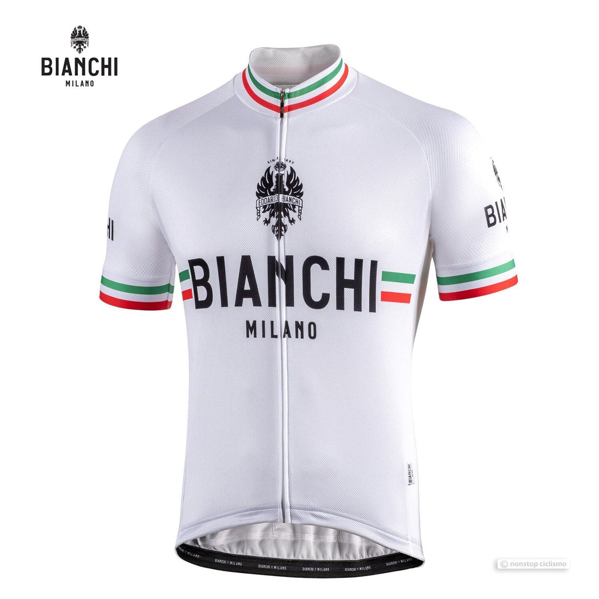 Bianchi Isalle Men's Cycling Jersey (White) S, M, L, XL, 2XL