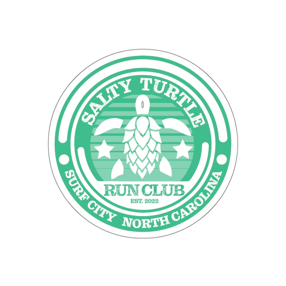 Salty Turtle Run Club Vinyl Decal