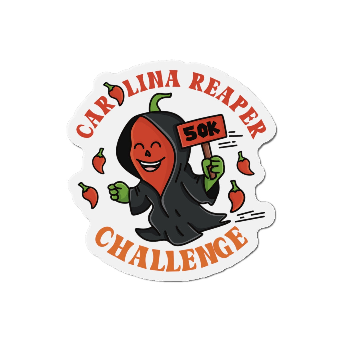 Carolina Reaper Challenge Race Magnets