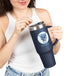 Hoggard Vikings Football 40oz Insulated Stainless Steel Tumbler
