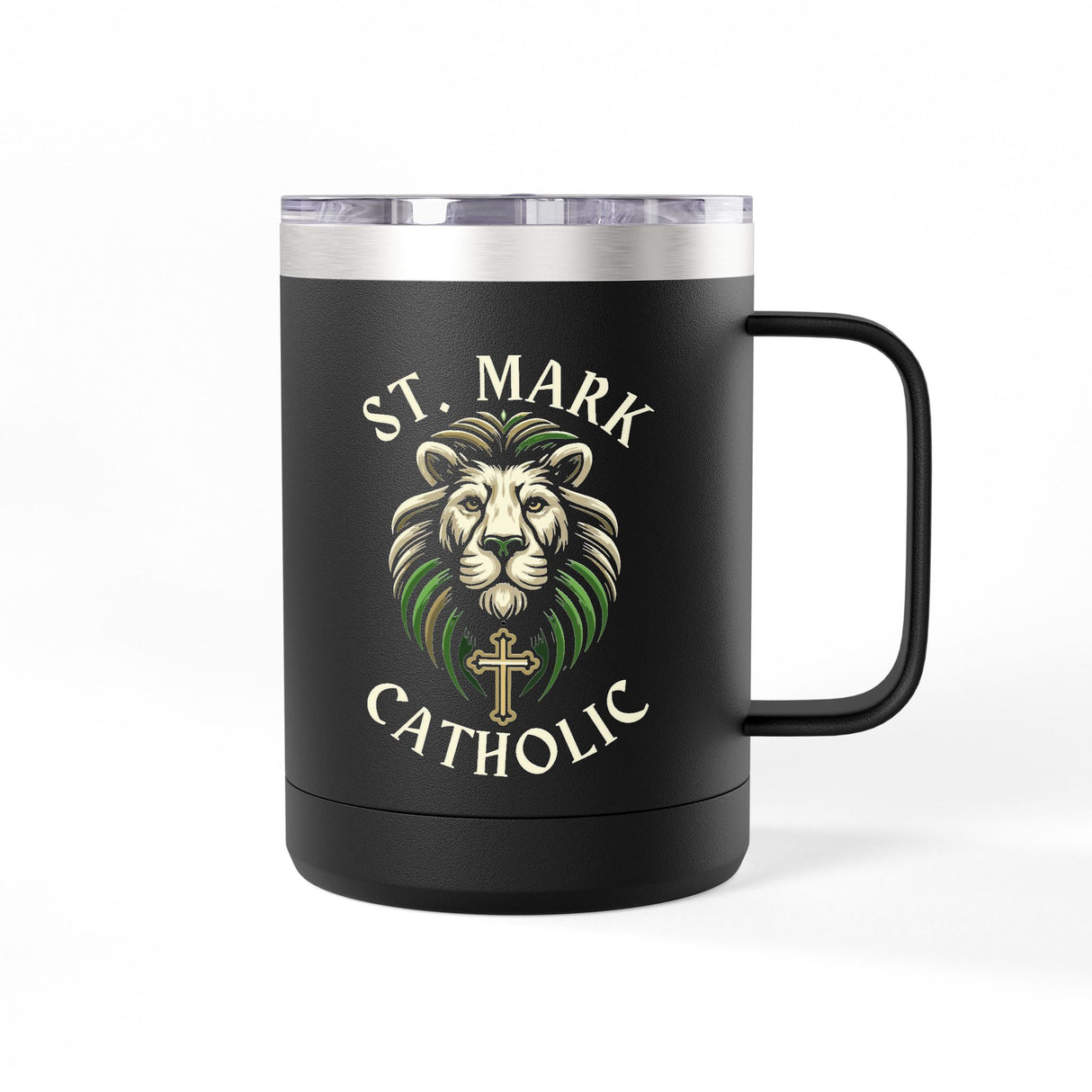 St. Mark Catholic Coffee Mug Tumbler, 15 oz