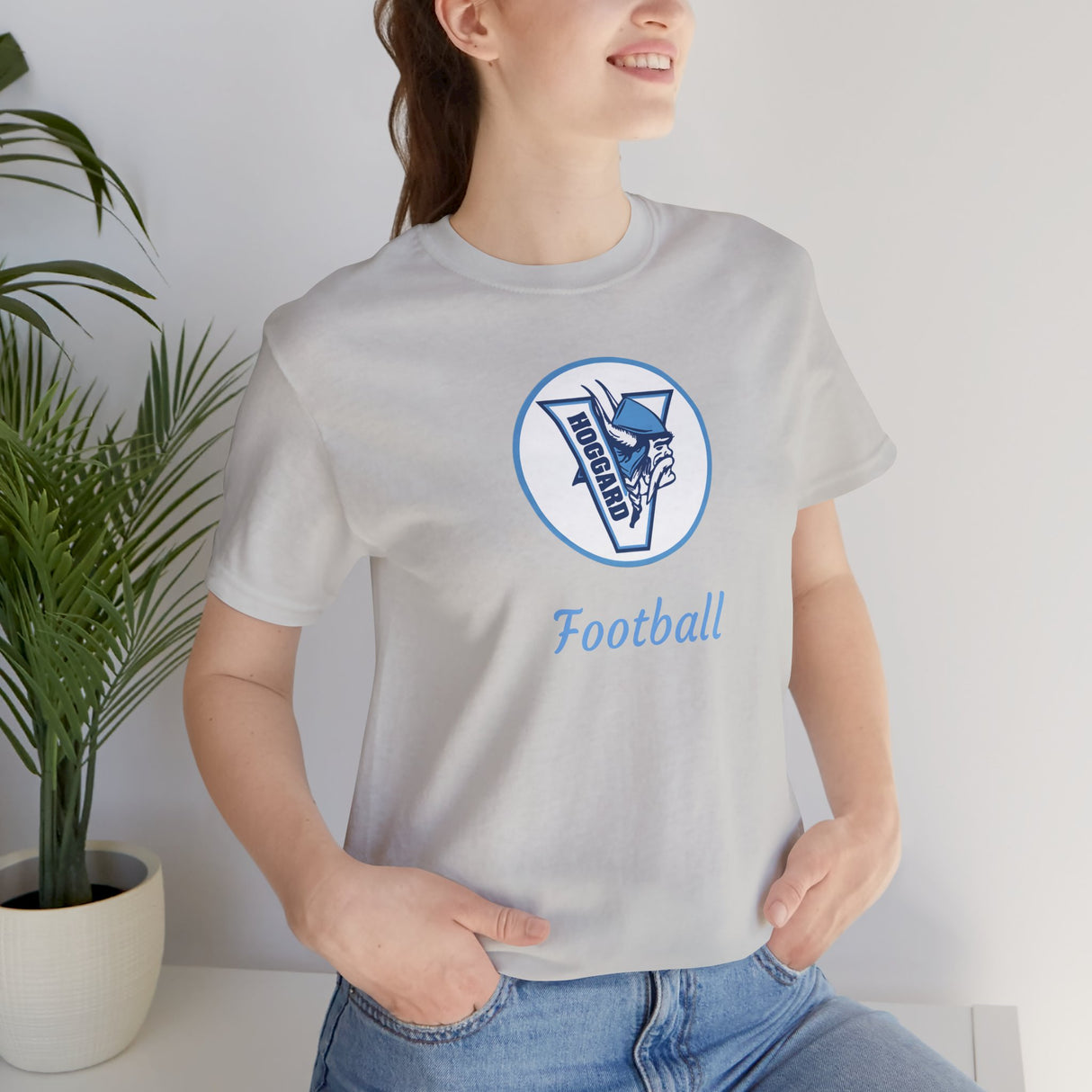 Hoggard Vikings Football Unisex Heathered Tee