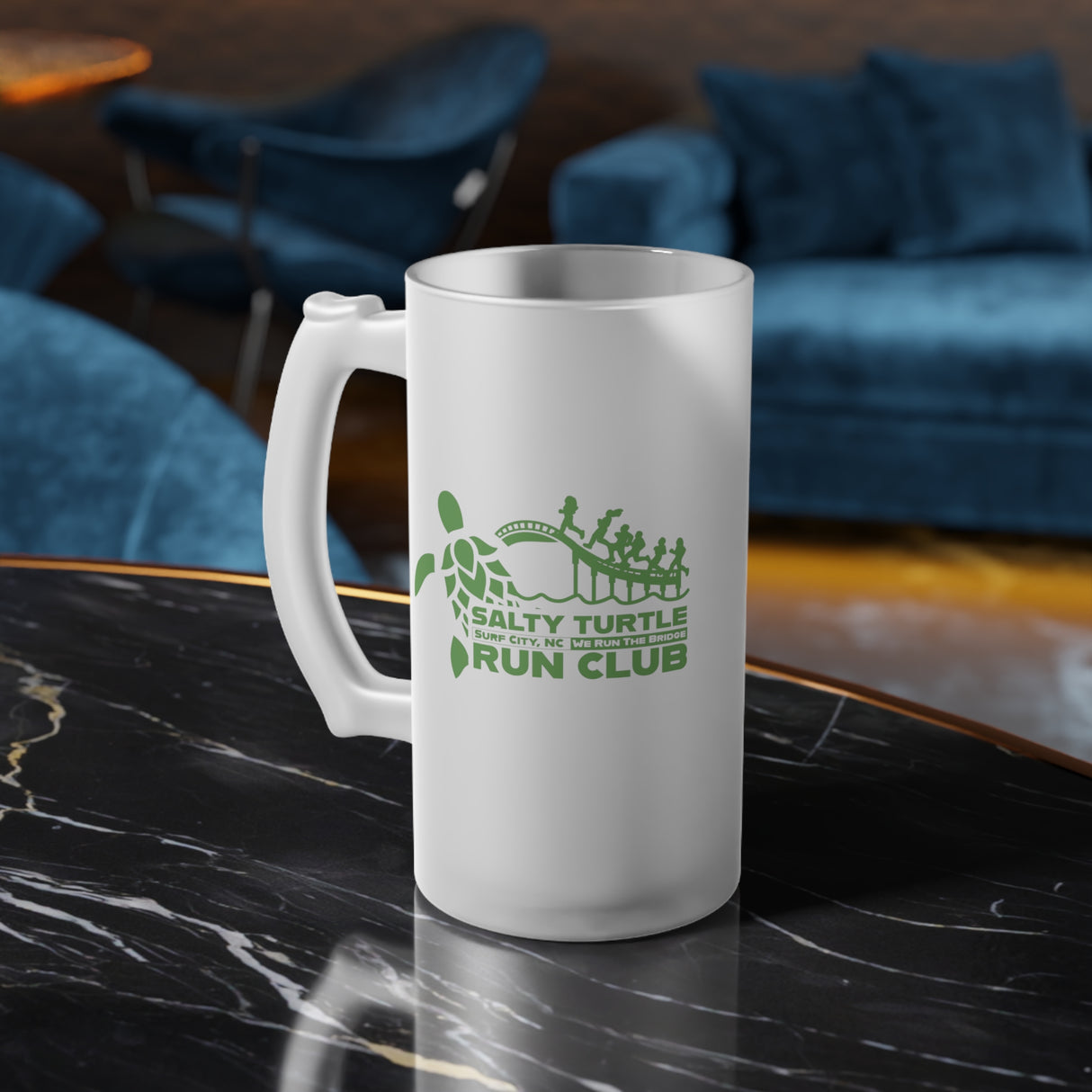 Frosted Glass Beer Mug - 16 oz