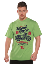 Road Race Motorcycles Spun Bamboo® Men's Bamboo Viscose/Organic Cotton Short Sleeve Graphic T-Shirt