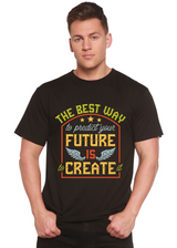 Feture is Create Spun Bamboo® Men's Bamboo Viscose/Organic Cotton Short Sleeve Graphic T-Shirt